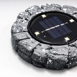 Acheter ⭐ Lampadaires Solaires Lot De 2 Lampes Solaires Aspect Béton Lampes Solaires Sol Jardin Esotec ? -France Esotec Soldes 2024 26592483 3