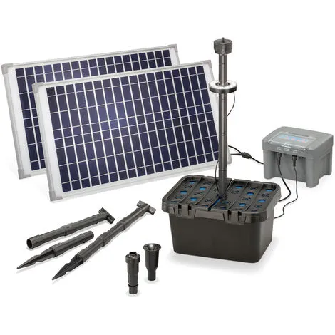 Meilleure vente ? ESOTEC Kit De Filtre Solaire Pour Bassin 50/1300 + Batterie LED Filtre Pour Pompe Solaire Bassin De Jardin 101063 ? 1 Meilleure vente ? ESOTEC Kit De Filtre Solaire Pour Bassin 50/1300 + Batterie LED Filtre Pour Pompe Solaire Bassin De Jardin 101063 ?