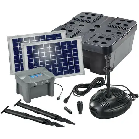 Remise ? Kit Filtre Solaire Bassin 20/630 + Batterie Filtre Pompe Solaire Bassin Jardin Esotec 101073 ✨ 1 Remise ? Kit Filtre Solaire Bassin 20/630 + Batterie Filtre Pompe Solaire Bassin Jardin Esotec 101073 ✨