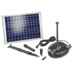 De gros ⌛ Pompe Solaire De Bassin 25W 1300 L/h Pompe Solaire De Jardin Pompe De Bassin étang Esotec 101722 ?