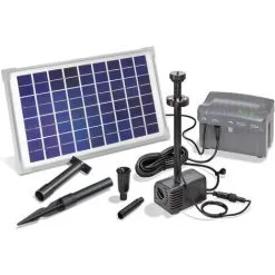 Offres ? Pompe Solaire Pour Bassin Avec Batterie Rechargeable 10W Pompe Solaire Pour Bassin De Jardin Esotec 101774 ?