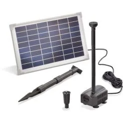 Promo ? Pompe Solaire Pour Bassin 12W 650 L/h Pompe Solaire Pour Bassin De Jardin Fontaine Esotec 101912 ❤️