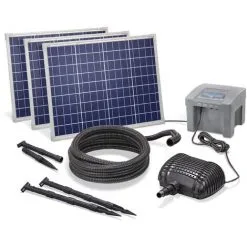 Promo ? Pompe Solaire De Cours D’eau 150W 3500l / H + Batterie Bassin Pompe Solaire Jardin Esotec 101976 ⭐