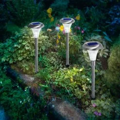 Meilleure affaire ? Lot De 3 Lampes Solaires Capri Duo Lampadaire Couleur Lampe Solaire Décorative, Esotec 102068 ?