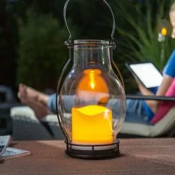 Offres ? Lampe Solaire Moderne DekoDream Lampe à Bougie Blanche Chaude Lampe Suspendue Esotec 102081 ?