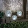 Sortie ? Boule De Verre Solaire Lot De 3 Lampes De Jardin LED Lampe Solaire En Verre, Esotec 102082 ?