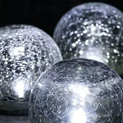 Sortie ? Boule De Verre Solaire Lot De 3 Lampes De Jardin LED Lampe Solaire En Verre, Esotec 102082 ? -France Esotec Soldes 2024 26788074 5