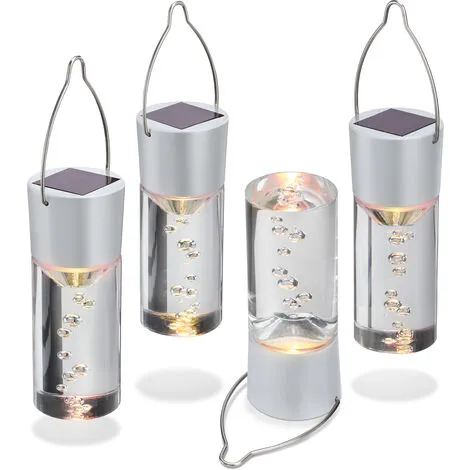 Meilleure affaire ? Luminaires Suspendus Solaires Lot De 4 Luminaires Solaires Blanc Chaud Décoration De Jardin LED Esotec 102117 ? 2 Meilleure affaire ? Luminaires Suspendus Solaires Lot De 4 Luminaires Solaires Blanc Chaud Décoration De Jardin LED Esotec 102117 ? – Image 2