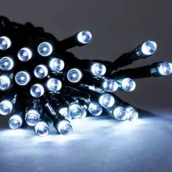 Sortie ? Chaîne Lumineuse Solaire Premium 60 LED Décoration De Noël De Jardin Blanc Froid Esotec 102167 ? -France Esotec Soldes 2024 26788213 3