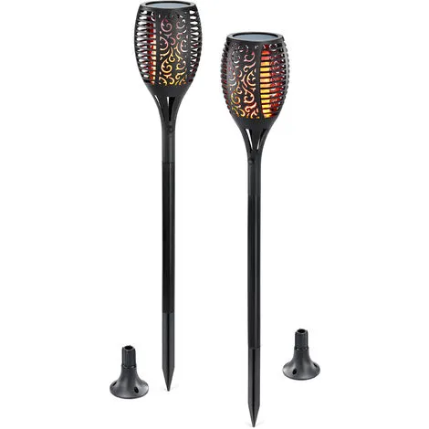 Meilleure affaire ? Torche Solaire Lot De 2 Torche De Jardin Effet Flamme Lampe Solaire Jardin Esotec 102489 ? 2 Meilleure affaire ? Torche Solaire Lot De 2 Torche De Jardin Effet Flamme Lampe Solaire Jardin Esotec 102489 ? – Image 2