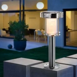 Acheter ? Lampadaire Solaire Ancona Détecteur De Mouvement Blanc Froid + Chaud Jardin Esotec 102536 ? -France Esotec Soldes 2024 26788574 4