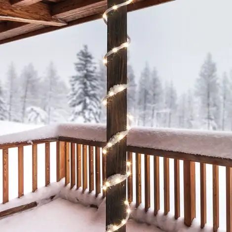 Meilleure affaire ? Tuyau De Lumière Solaire PREMIUM 200 LED Blanc Chaud Décoration De Noël Fête Esotec 102572 ? -France Esotec Soldes 2024 26788595 1