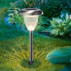 Top 10 ⭐ Lampe Solaire FlowerLight DuoColor Blanc Chaud-froid Commutable, Esotec 102604 ⌛