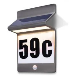 De gros ? Numéro De Maison Solaire En Aluminium, Lumière Solaire, Numéro De Maison, Esotec 102650 ❤️ -France Esotec Soldes 2024 26788649 4
