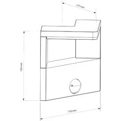 Budget ? ESOTEC Applique Murale D’extérieur à Capteur LED Blanc Chaud 3000K 650lm 10 Watts Applique D’extérieur, 201164 ❤️ -France Esotec Soldes 2024 26789153 5