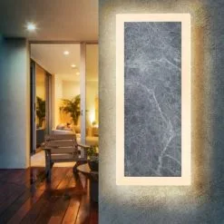 Grosses soldes ? Applique Murale LED Aspect Marbre Applique Murale Spot Extérieur Lampe Dextérieur Esotec 201204 ?