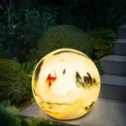De gros ? Boule Solaire 26 Cm Marbre Pierre Optique Décoration De Jardin Lumière Solaire LED Esotec 102674 ⌛ -France Esotec Soldes 2024 26789456 3