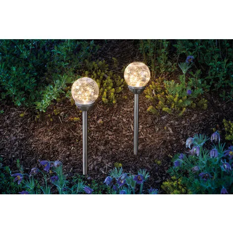 Meilleur prix ⌛ Ensemble De Prises De Jardin Solaire En Mosaïque De Verre Blanc Chaud, éclairage Solaire De Jardin, Esotec 102312 ? 3 Meilleur prix ⌛ Ensemble De Prises De Jardin Solaire En Mosaïque De Verre Blanc Chaud, éclairage Solaire De Jardin, Esotec 102312 ? – Image 3