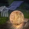 Meilleur prix ? Boule Solaire 27 Cm Optique Grès Lumière Solaire Décoration De Jardin LED Esotec 102676 ? -France Esotec Soldes 2024 26789724 1