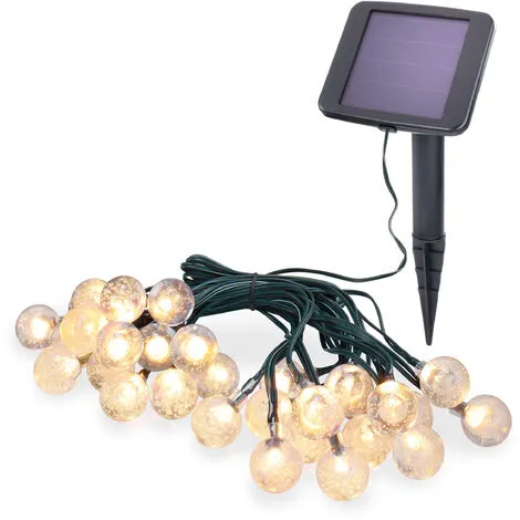Meilleure vente ? Guirlande Lumineuse Solaire Avec 30 Boules Lumineuses LED Party Blanc Chaud Décoration De Noël Esotec ⌛ 2 Meilleure vente ? Guirlande Lumineuse Solaire Avec 30 Boules Lumineuses LED Party Blanc Chaud Décoration De Noël Esotec ⌛ – Image 2