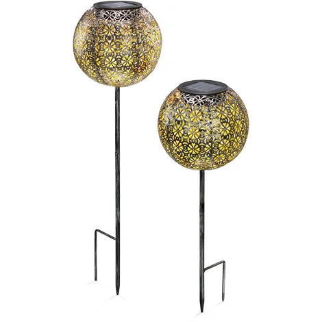 Budget ? Lot De 2 Bouchons De Jardin Solaire LED Blanc Chaud Décoration De Jardin Lumière Solaire Esotec 102373 ? 2 Budget ? Lot De 2 Bouchons De Jardin Solaire LED Blanc Chaud Décoration De Jardin Lumière Solaire Esotec 102373 ? – Image 2