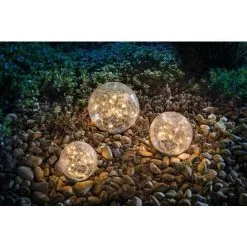 De gros ✔️ Ensemble De Boule De Verre Solaire Lumières De Jardin Lampe Solaire Blanc Chaud Lampe En Verre Esotec 102088 ? -France Esotec Soldes 2024 26790199 3