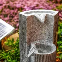 Nouveau ? ESOTEC Fontaine De Jardin Solaire Fontaine De Batterie De Fontaine D’eau Fontaine Solaire En Cascade 101315 ? -France Esotec Soldes 2024 28276810 3