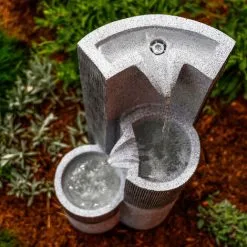 Nouveau ? ESOTEC Fontaine De Jardin Solaire Fontaine De Batterie De Fontaine D’eau Fontaine Solaire En Cascade 101315 ? -France Esotec Soldes 2024 28276810 5