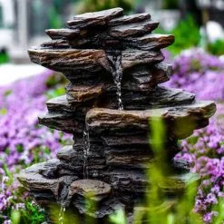 Tout neuf ✔️ ESOTEC Fontaine De Jardin Solaire Fontaine De Batterie De Fontaine D’eau Fontaine Solaire En Cascade 101316 ? -France Esotec Soldes 2024 28276819 3