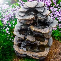 Tout neuf ✔️ ESOTEC Fontaine De Jardin Solaire Fontaine De Batterie De Fontaine D’eau Fontaine Solaire En Cascade 101316 ? -France Esotec Soldes 2024 28276819 5