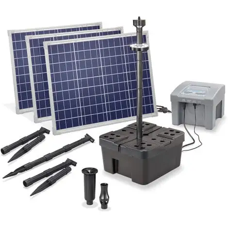 Meilleure affaire ? ESOTEC Kit Filtre Solaire Pour Bassin 150/4000 + Batterie LED Filtre Pompe Solaire Bassin De Jardin 101061 ? 1 Meilleure affaire ? ESOTEC Kit Filtre Solaire Pour Bassin 150/4000 + Batterie LED Filtre Pompe Solaire Bassin De Jardin 101061 ?
